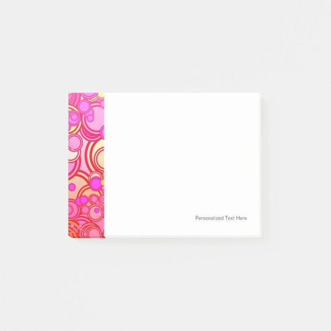 Notas Post-it® Círculos retro (Anverso)