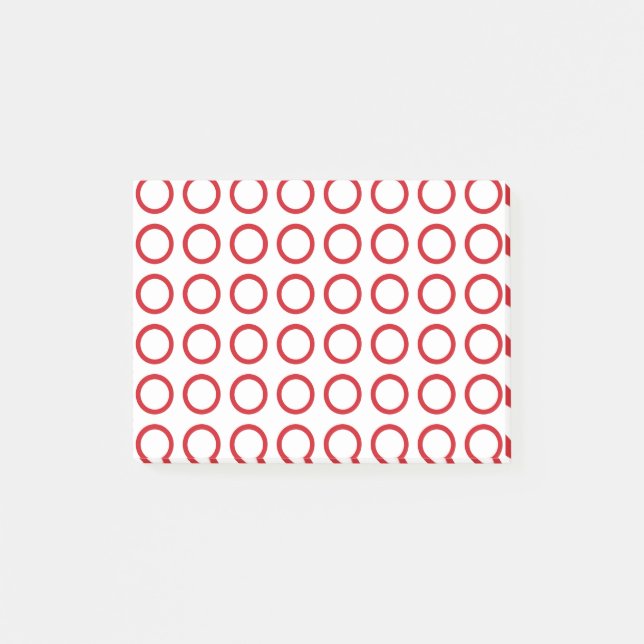 Notas Post-it® Círculos rojos (Anverso)