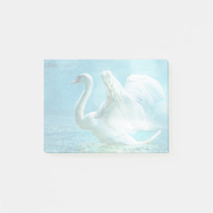 Notas Post-it® Cisne mágico durante una ducha de verano