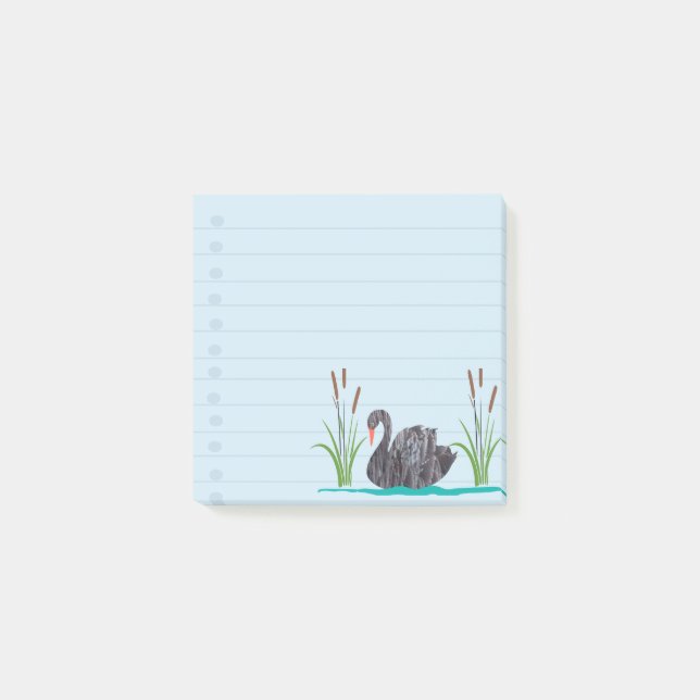 Notas Post-it® Cisne negro  (Anverso)