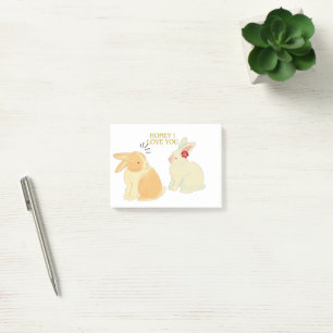 Notas Post-it® Cita de amor de pareja conyugal conyugal - "Miel t