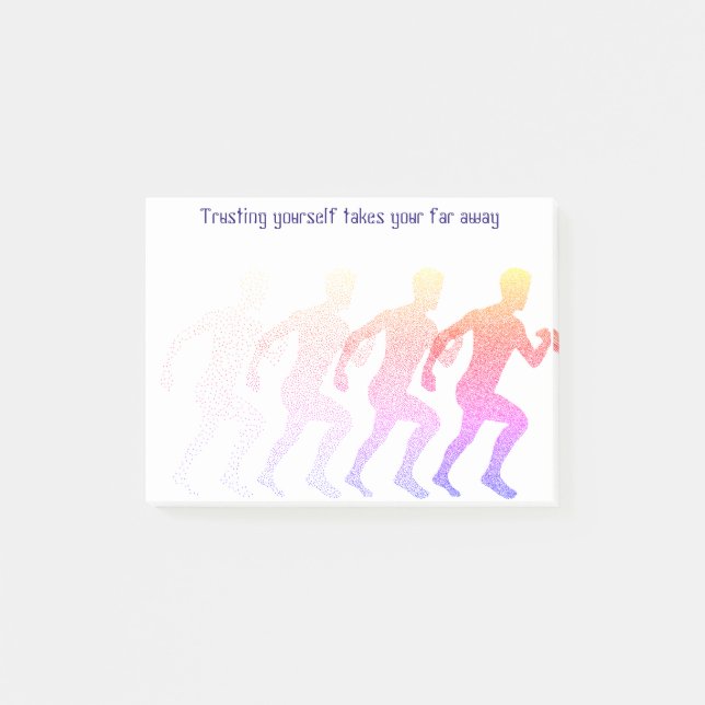 Notas Post-it® Cita de confianza motivadora (Anverso)