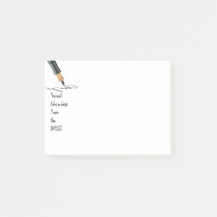 Notas Post-it® Cita de trabajo divertida Yo soy el jefe