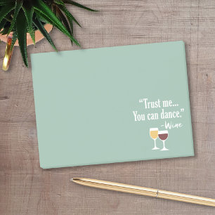 Notas Post-it® Cita de vino divertida - Créeme que puedes bailar