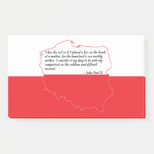 Notas Post-it® Cita del Papa Juan Pablo II