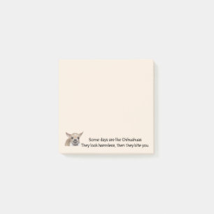 Notas Post-it® Cita Divertida sobre la Vida con Perro Chihuahua