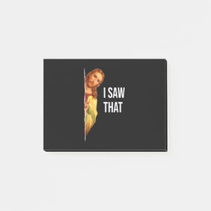 Notas Post-it® Cita Graciosa Jesús Meme Vi Ese Dios Cristiano Que