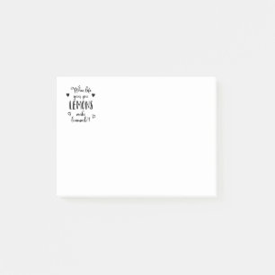Notas Post-it® Cita motivacional de vida de actitud - Éxito, lem