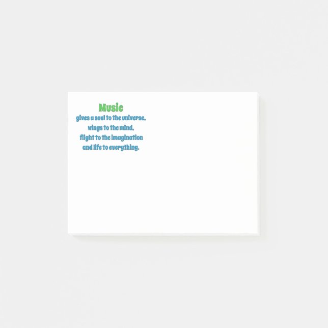 Notas Post-it® Cita musical - La música le da un alma a la uni .. (Anverso)