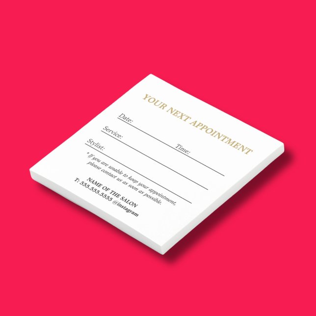 Notas Post-it® Cita Simple y Elegante para Salón (Subido por el creador)