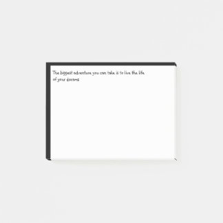 Notas Post-it® Citas de tu vida de aventura más grande