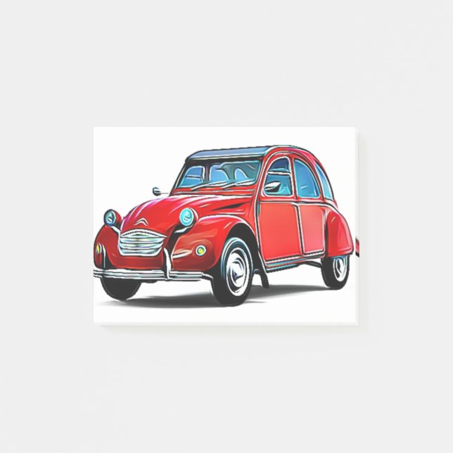 Notas Post-it® Citroen 2CV Personalizado (Anverso)
