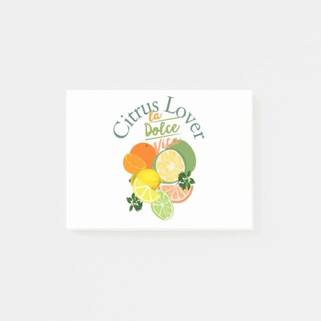Notas Post-it® Citrus Lover, la Dolce Vita (Anverso)