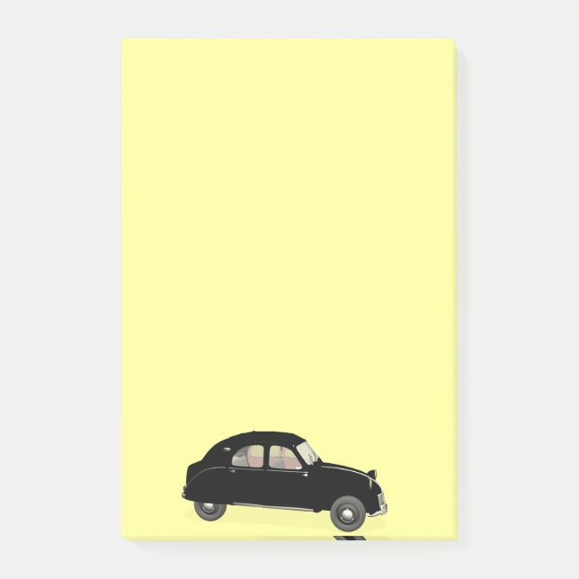 Notas Post-it® Ciudadano negro 2CV (Anverso)