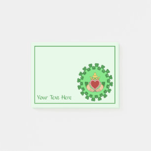 Notas Post-it® Claddagh y Green Knotwork