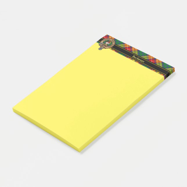 Notas Post-it® Clan Buchanan Escudo (En perspectiva)