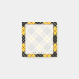 Notas Post-it® Clan escocés real MacLeod del tartán de Lewis