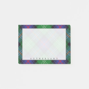 Notas Post-it® Clan escocés Regal Sutherland Tartan