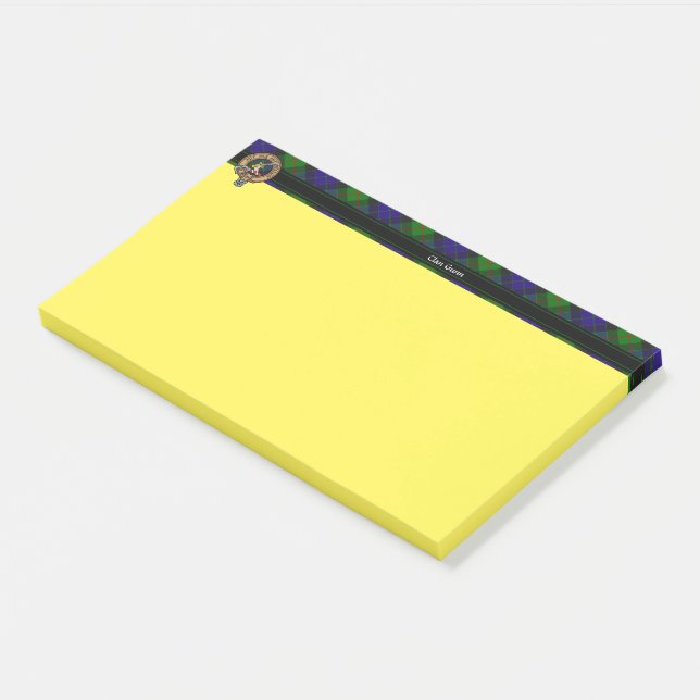 Notas Post-it® Clan Gunn Escudo Notes (En perspectiva)