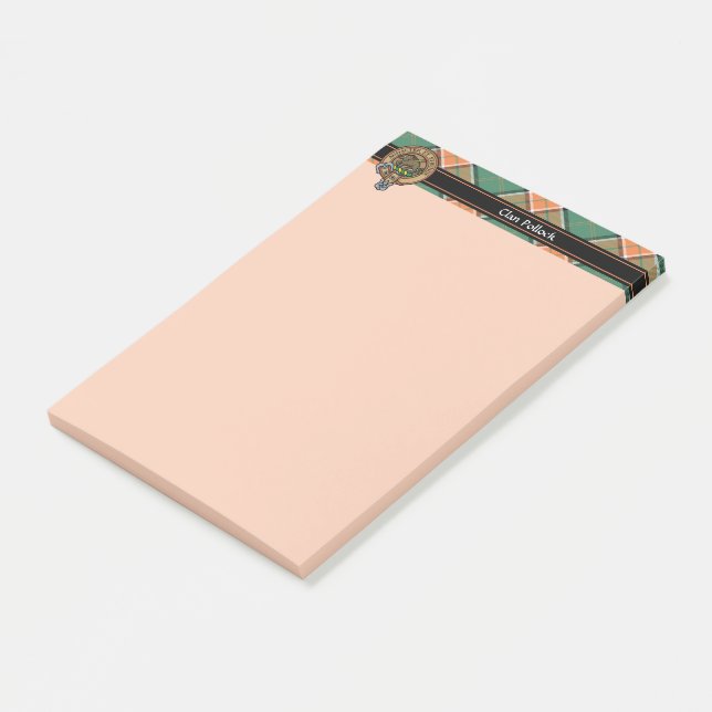 Notas Post-it® Clan Pollock Escudo Notes (En perspectiva)