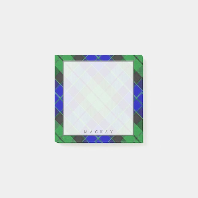 Notas Post-it® Clan Regal Scottish MacKay Tartan (Anverso)