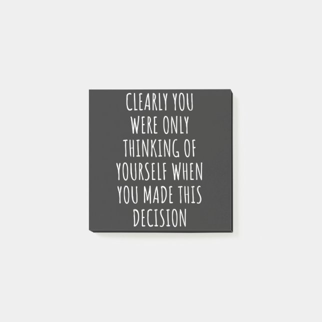 Notas Post-it® Claramente Solo Estabas Pensando En Ti Cuando (Anverso)