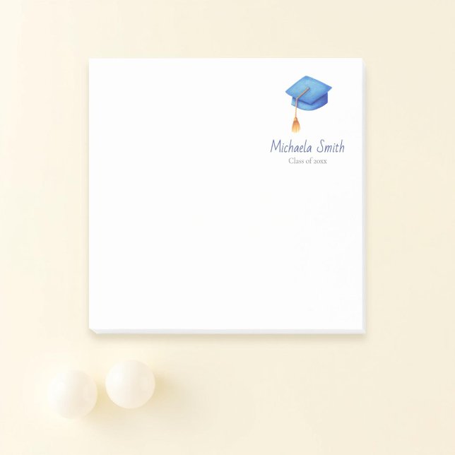 Notas Post-it® Clase Azul de Graduación Personalizada de Secundar (Subido por el creador)
