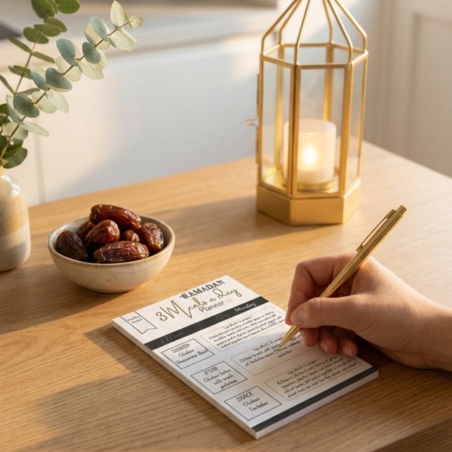 Notas Post-it® Clásico Greeny Ramadán 3 comidas al día planificad (Subido por el creador)