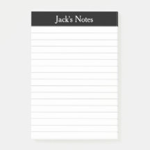 Clásico negro brillante personalizado