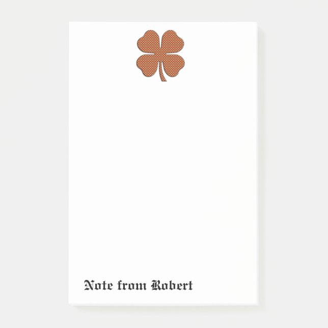 Notas Post-it® Clásico retro Sangre de Suerte Irlandés (Anverso)