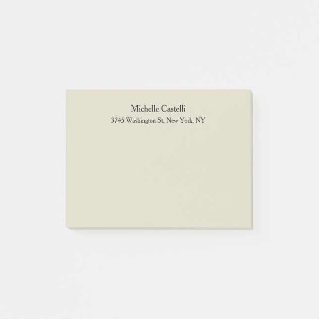 Notas Post-it® Clásico Único Profesional Simple (Anverso)