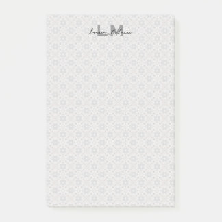 Notas Post-it® Classic Spanish Tile Monogram Stationery