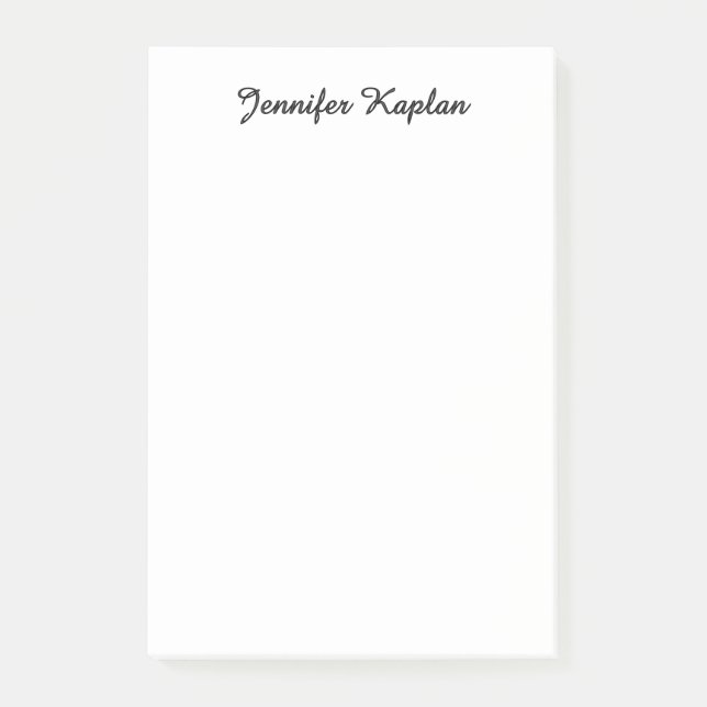 Notas Post-it® Classical Handwriting Minimalist Professional (Anverso)