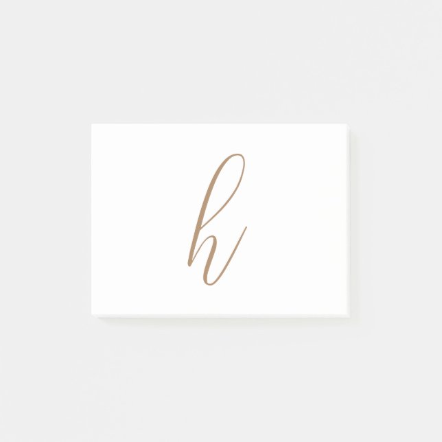 Notas Post-it® Classy Initial Post-it Notes (Anverso)