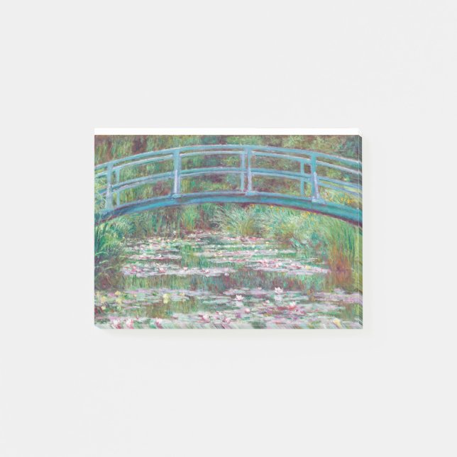 Notas Post-it® Claude Monet El Puente De Fútbol Japonés (Anverso)