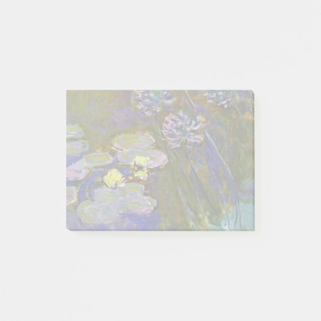 Notas Post-it® Claude Monet Water Lilies Agapanthus (Anverso)
