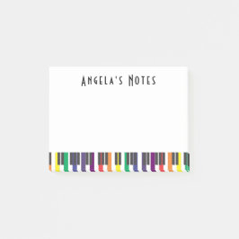 Notas Post-it® Claves de piano arco iris