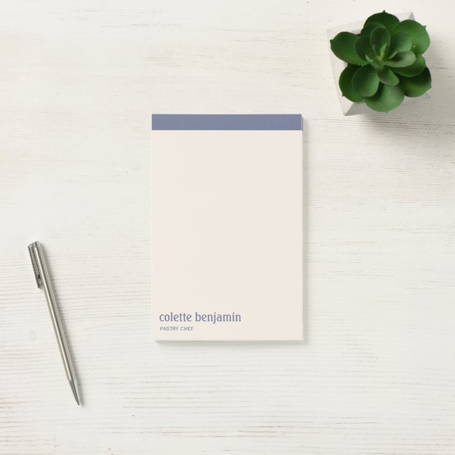 Notas Post-it® Clean Minimalist Blue-Grey & Pale Peach (Oficina)
