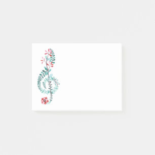 Notas Post-it® Clef agudo botánico