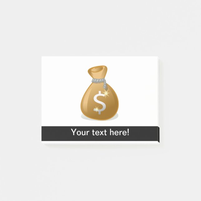 Notas Post-it® Clima de bolso de dinero (Anverso)