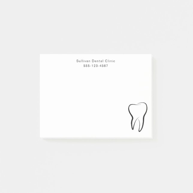 Notas Post-it® Clínica Dental Dentistry Gráfica Médica (Anverso)