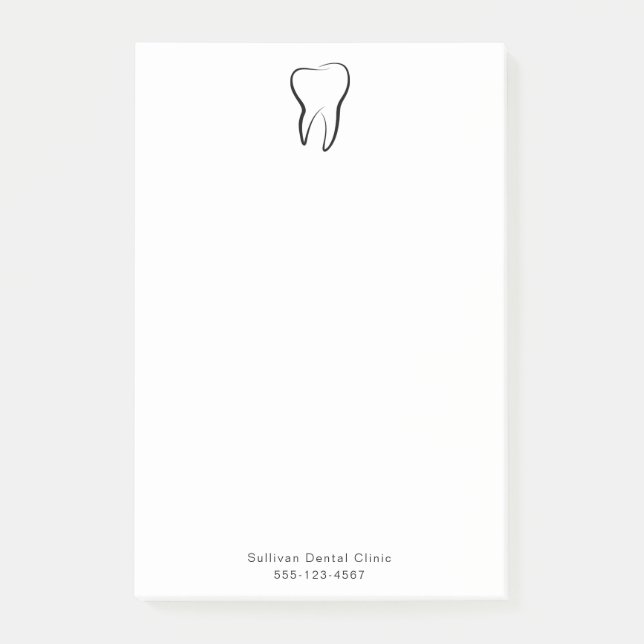 Notas Post-it® Clínica Dental Dentistry Gráfica Médica (Anverso)