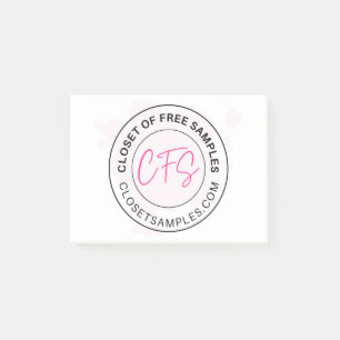 Notas Post-it® Closet of Free Samples Logo 2021 Edition