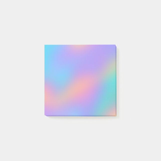 Notas Post-it® Cloudy Pastel Rainbow (Anverso)