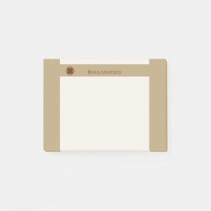 Notas Post-it® Clover Ribbon de Brown por Kenneth Yoncich