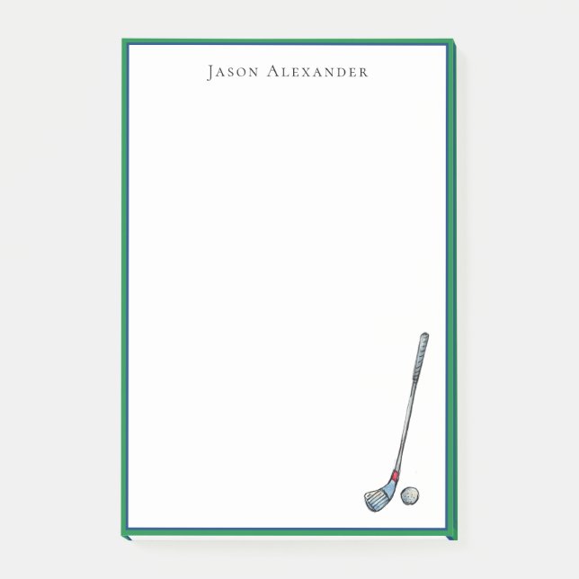 Notas Post-it® Club de golf y baile Personalizado (Anverso)