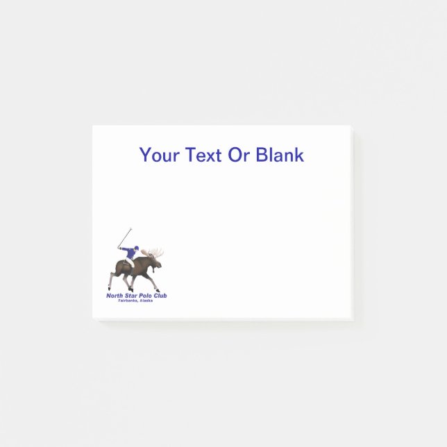Notas Post-it® Club de Polo North Star (Anverso)