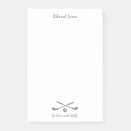 Notas Post-it® Clubes de golf y golfistas