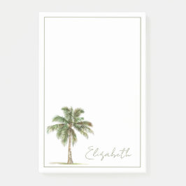 Notas Post-it® Coastal Palm Tree Personalized