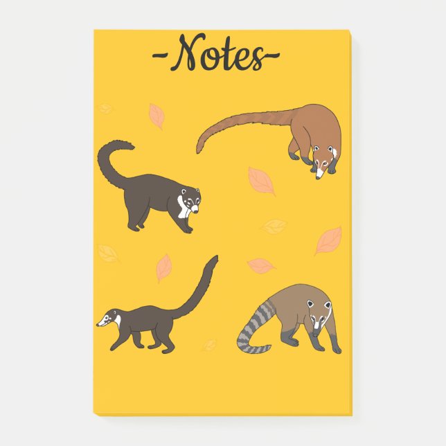 Notas Post-it® Coatis (Anverso)